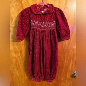 Small creations Lord & taylor deep red
Romper one piece 18 mth baby